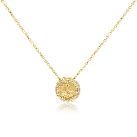 Round Diamond Pendant Necklace